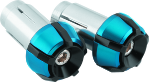 BikeMaster 152153 BikeMaster Anti-Vibration Bar Ends - Black/Blue