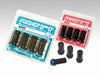 Rays W17RN2PC12125 17 Hex Racing Nut 12x1.25 (Open End) (Red Seat) - Blk (2 Pieces)