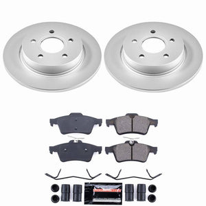 Power Stop 12-18 Ford Focus Rear Z23 Coated Brake Kit