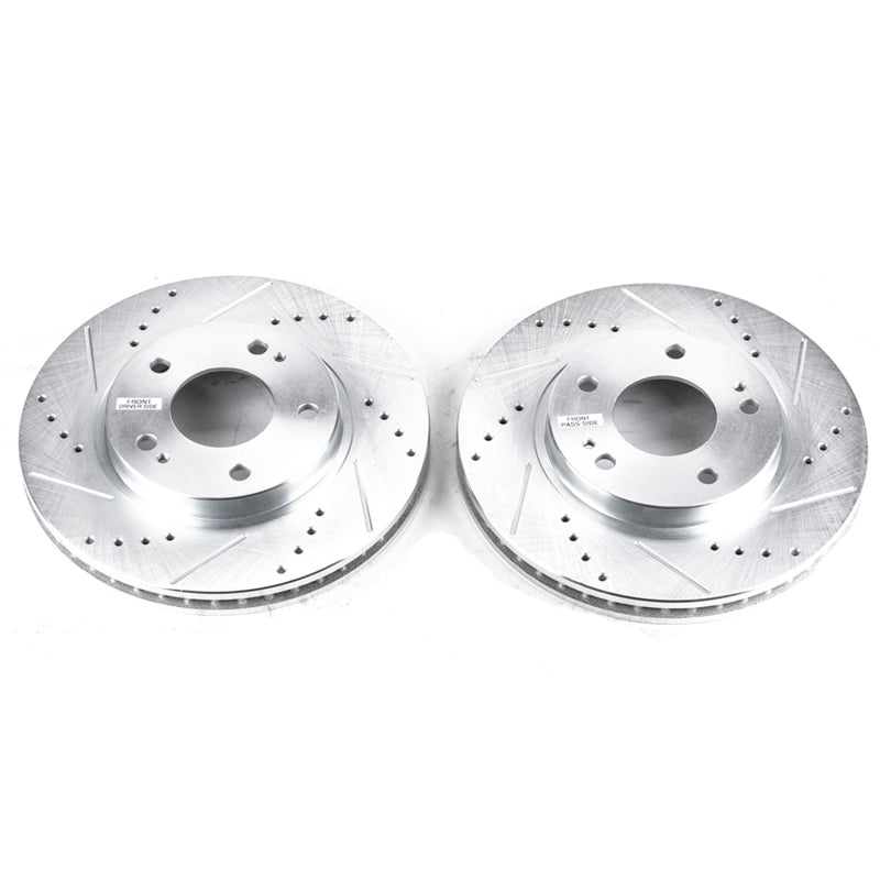 PowerStop fits Chrysler 01-05 Sebring Front Evolution Drilled & Slotted Rotors -