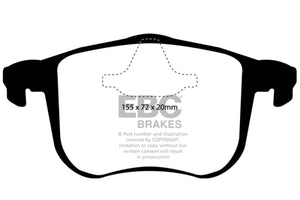 EBC DP21416 06-11 Saab 9-3 2.0 Turbo (Aero) Greenstuff Front Brake Pads