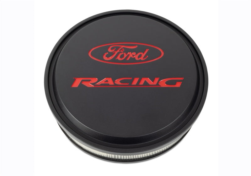 fits Ford 302-385 Racing Black/Red Slant Edge Air Cleaner