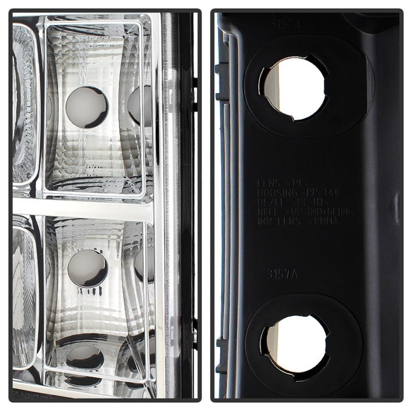 Xtune 9034756 fits GMC 07-13 Sierra Crystal Headlights Chrome HD-JH-GSIE07-AM-C