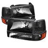 5073136 Xtune fits Ford 92-96 F150/fits Bronco Headlights w/Corner Bumper 6pcs