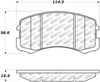 Stoptech 305.0904 02-07 Mitsubishi Lancer Street Select Brake Pads - Rear