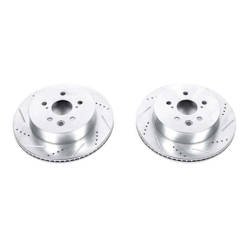 PowerStop fits Lexus GS300 Rear Evolution Drilled & Slotted Rotors - Pair