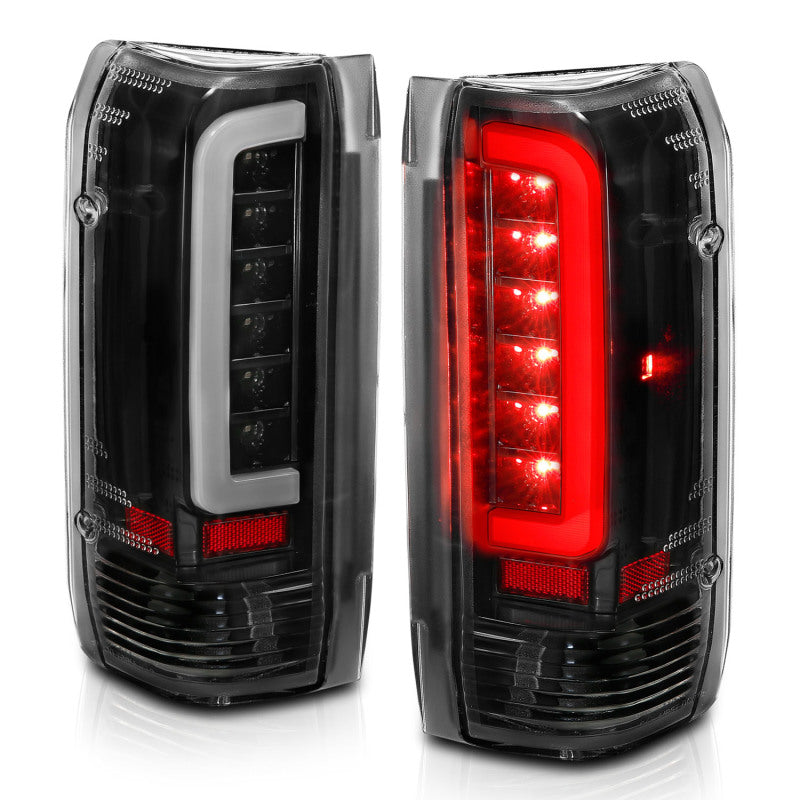 ANZO 311350 1996 fits Ford 87-19 F-150 LED Taillights Black Housing Clear Lens (Pair)