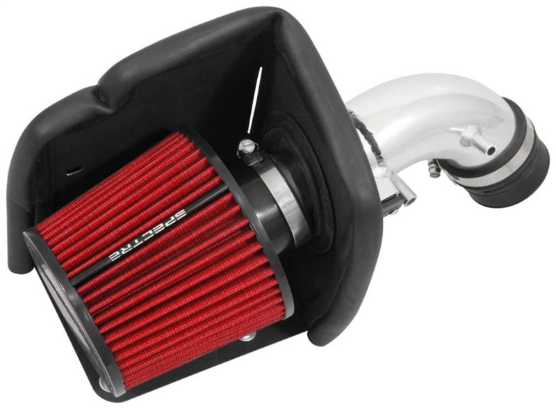 Spectre 9054 08-16 fits Ford Fiesta 1.6L Air Intake Kit - Polished w/Red Filter