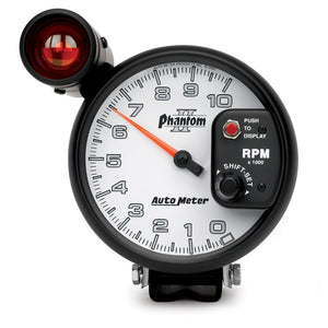 AutoMeter 7599 Autometer 5 inch Pedestal Mount 10000 RPM Shift-Lite Tachometer