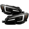 Spyder 5088109 fits Subaru 15-20 Impreza WRX LED High-Power LED Headlights-Blac