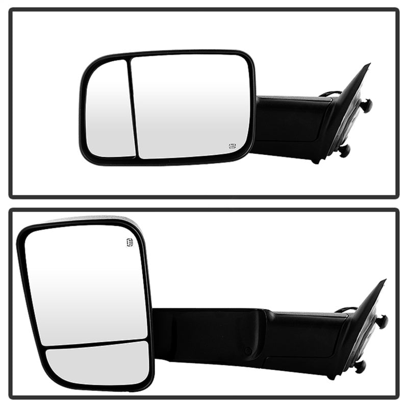 9935596 Xtune fits Dodge 09-12 Ram 1500 Extendable Heated Adjust Mirror Black