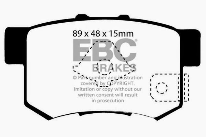 EBC DP21193/2 fits Acura 10-12 RDX 2.3 Turbo Greenstuff Rear Brake Pads