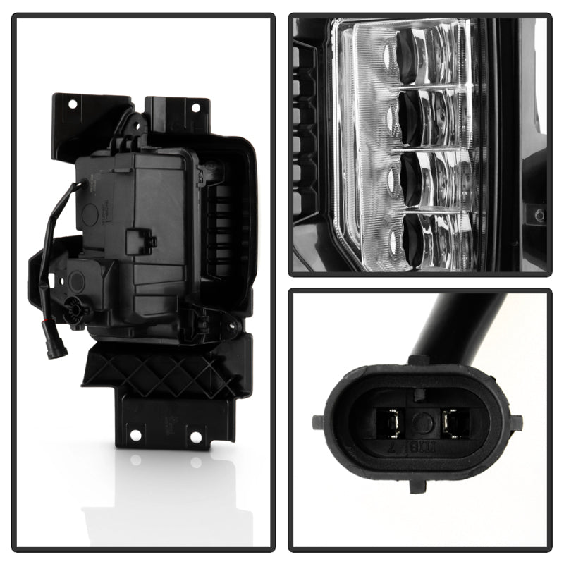 Spyder 9051173 fits GMC 20-22 Sierra 2500/3500 HD OEM Fog Lights w/ Universal S