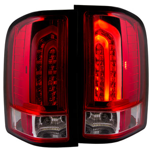 ANZO 311225 2007-2013 Chevrolet Silverado 1500 LED Taillights Red/Clear G2
