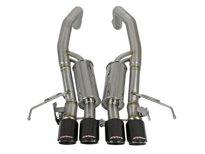 AFE 49-34082-1C rce XP Axle Back 304SS Exhaust w/ Carbon Fiber Tips 15-19 fits