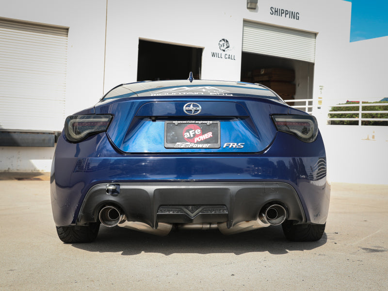 AFE 49-36023-1P  17-20 BRZ/FRS/86 2.5in 304 Stainless Steel Cat-Back Exhaust