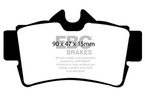 EBC UD6271 94-04 fits Ford Mustang 4.6 Cobra Ultimax2 Rear Brake Pads