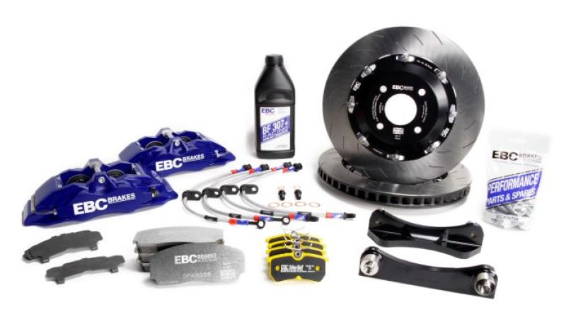 EBC BBK007BLU-1 Racing Ford Fiesta (Mk7) Blue fits Apollo 15-17-4 Calipers 300mm Rotors Front Big Brake Kit