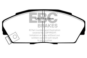 EBC UD409 92-94 fits Acura Integra 1.7 Vtec Ultimax2 Front Brake Pads