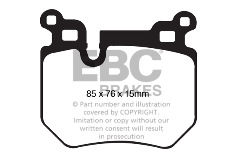 EBC DP21996 fits BMW 08-10 135 3.0 Twin Turbo Greenstuff Rear Brake Pads