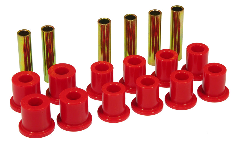 Prothane 6-1010 fits Ford 73-77 F250 4wd Front Spring & Shackle Bushings - Red