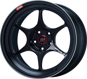 Enkei 545-875-8048BKM PF06 18x7.5 5x100 48 Offset 75mm Bore Black Machined Wheel