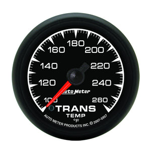 AutoMeter 5957 Autometer ES 52.4mm Full Sweep Electronic 100-260 Degree F Transmission Temprature Gauge