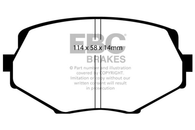 EBC DP21002 fits Mazda 94-01 Miata MX5 1.8 Greenstuff Front Brake Pads