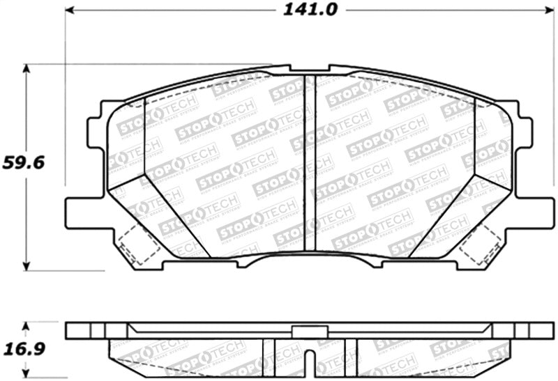 StopTech 308.1005 Street Brake Pads