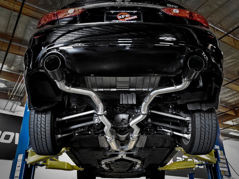 AFE 49-36132NM-B  2.5in 304 SS Cat-Back Exhaust System w/ Black Tips 16-18 fits