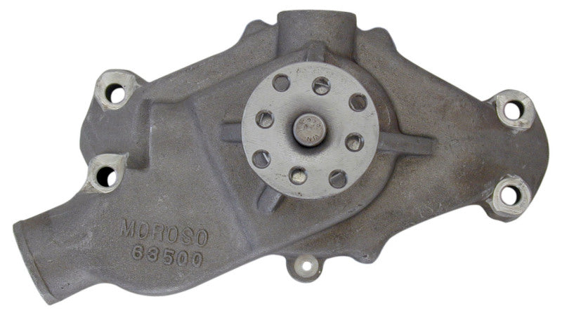 Moroso 63500 fits Chevrolet Small Block/90 Degree V6 (w/5/8in Shaft) Water Pump - Aluminum