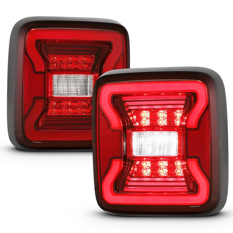 ANZO 311295 fits Jeep 18-19 Wrangler JL LED Taillights Black