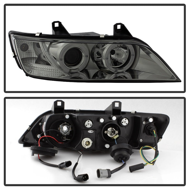 Spyder 5009104 fits BMW 96-02 Z3 Projector Headlights LED Halo Smoke High H1 Lo