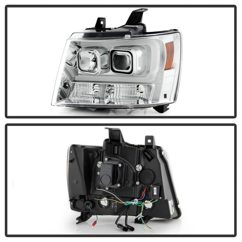 Spyder 5086235 fits Chevy 07-14 Suburban/Tahoe V2 Projector Headlights LED Turn