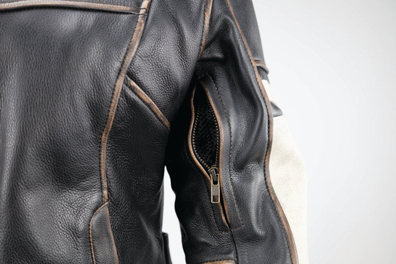 Kuryakyn 094388 Kuryakyn Leather By River Road Dame Vintage Leather Jacket Black Womens - Small