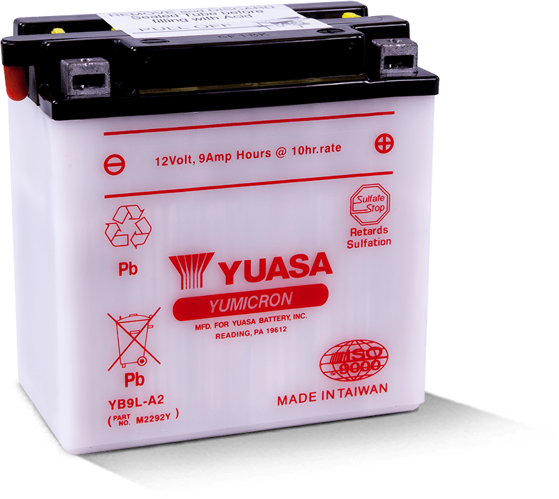 Yuasa YUAM2292Y YB9L-A2 Yumicron 12 Volt Battery