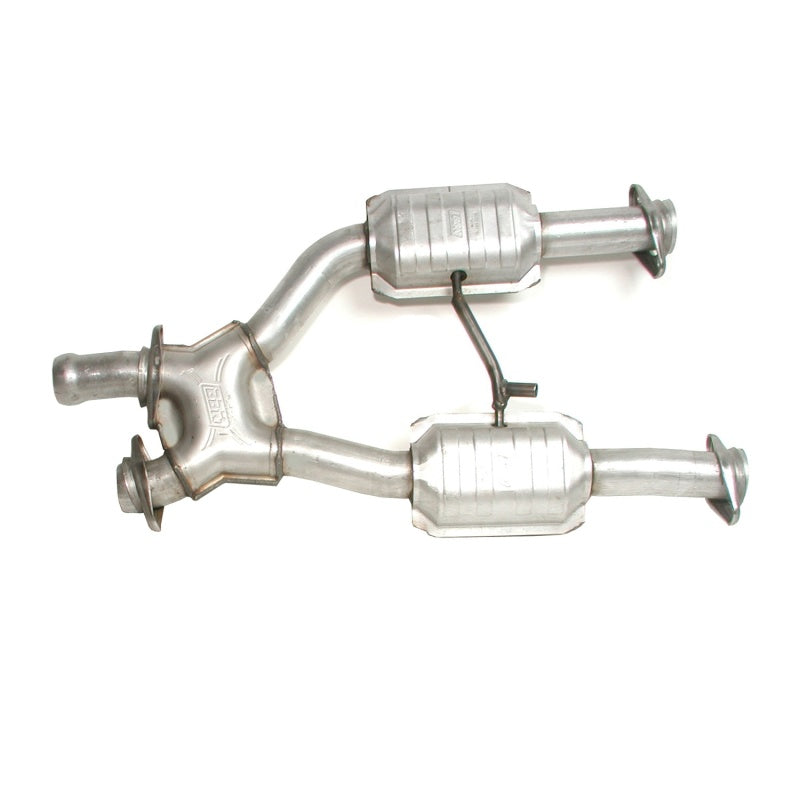 BBK 1638 Mustang 4.6 GT / fits Cobra 96-04 Short Mid X Pipe w Catalytic Converters 2-1/2 For Long Tube Headers