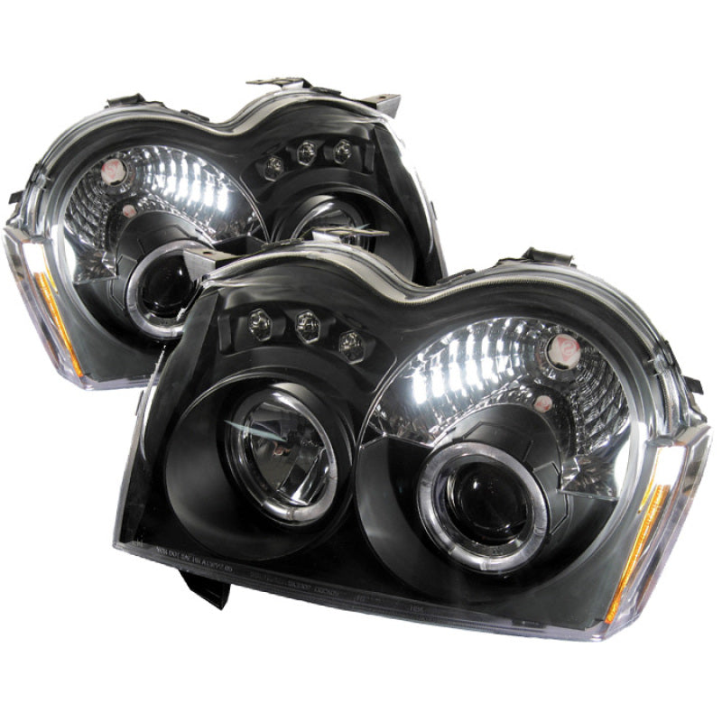 Spyder 5011091 fits Jeep 05-07 Grand Cherokee Projector Headlights LED Halo LED