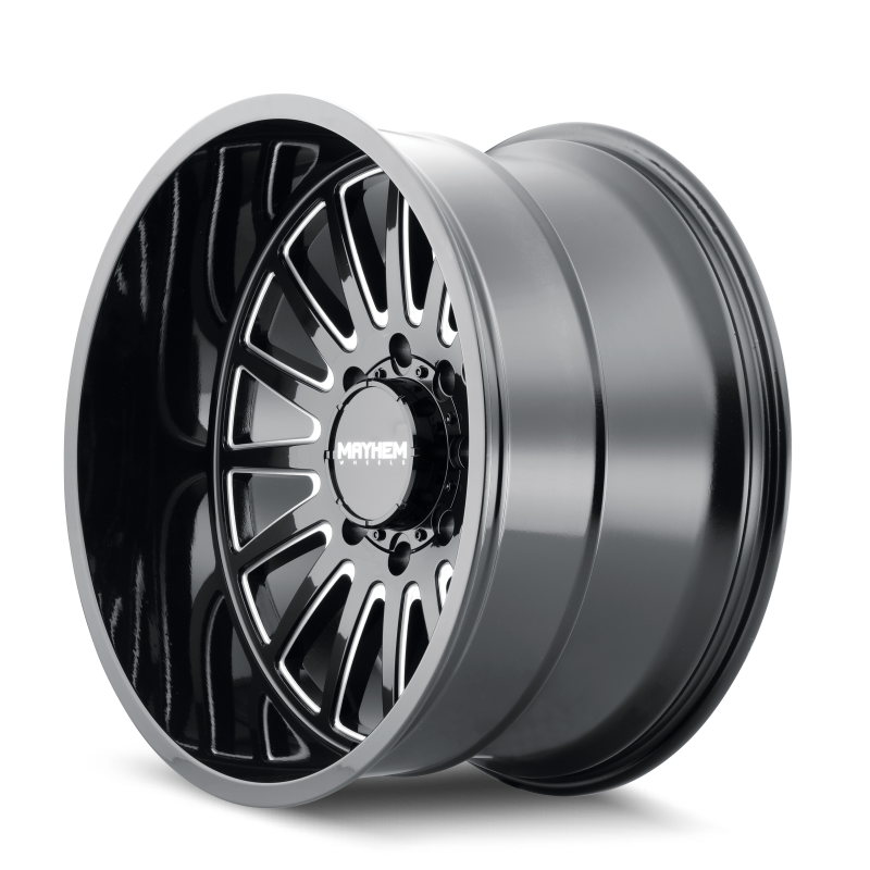 Mayhem 8114-2985BM18 8114 Utopia 20x9 / 5x139.7 BP / 18mm Offset / 87.1mm Hub Black w/ Milled Spokes Wheel