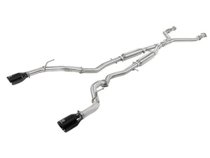 AFE 49-36132NM-B  2.5in 304 SS Cat-Back Exhaust System w/ Black Tips 16-18 fits