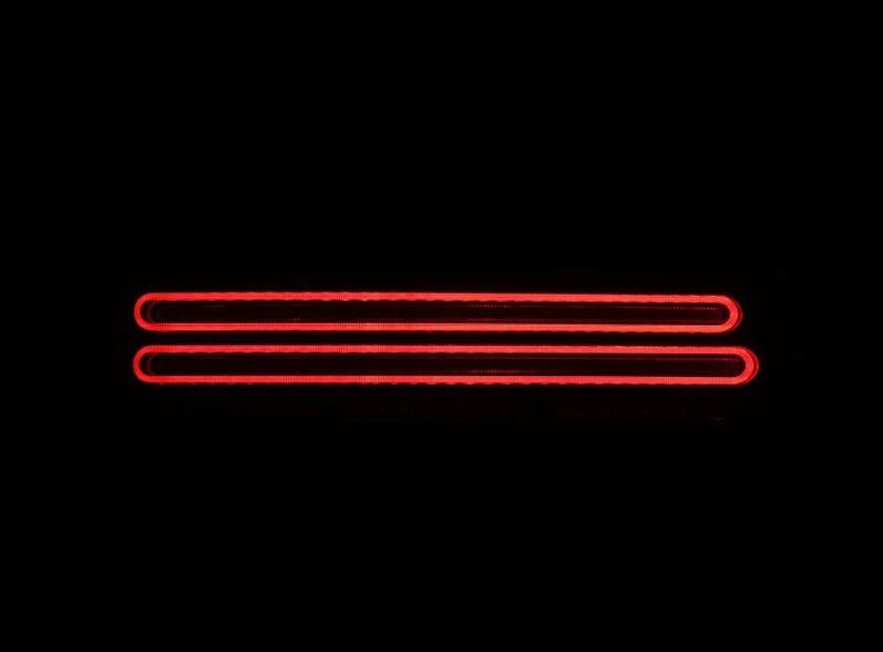 AlphaRex 691020 23-25 fits Nissan Z Nova-Series Twin-Loop Style Prismatic LED Tail Lights - Alpha Black