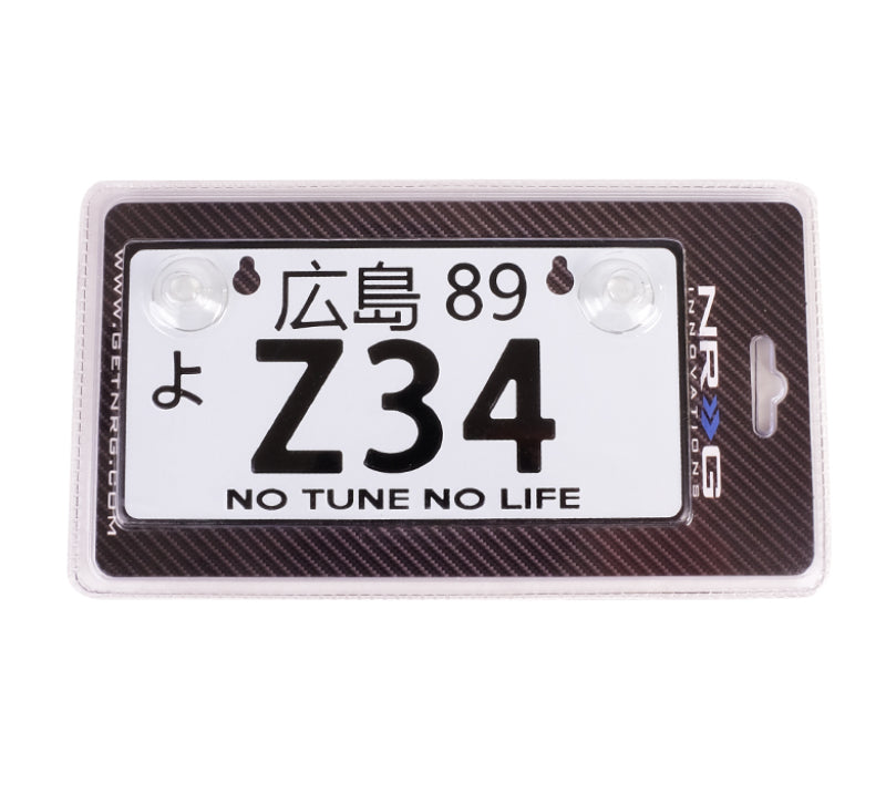 NRG MP-001-Z34 fits Mini JDM Style Aluminum License Plate (Suction-Cup Fit/Universal) - Z34