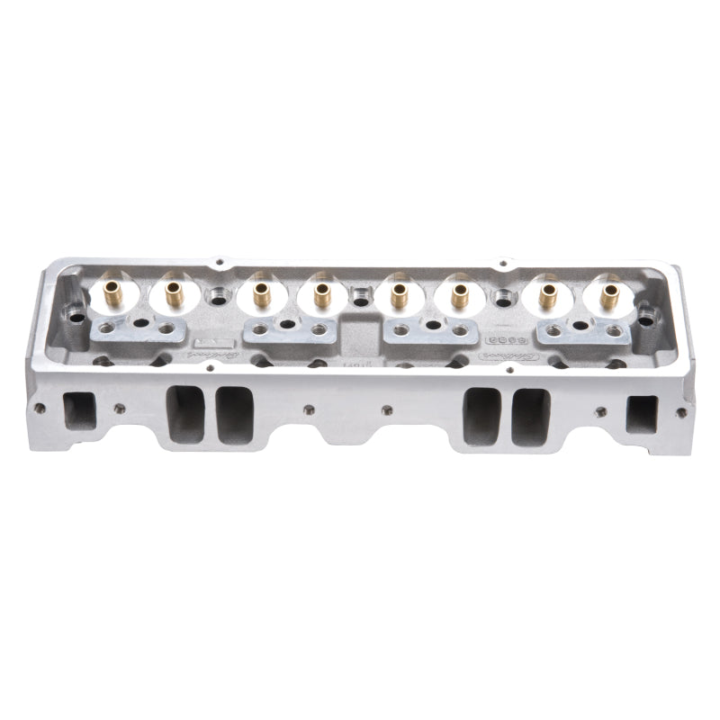 Edelbrock 60947 Cylinder Head fits SBC NHRA Legal 64cc Angled Plug Bare Single