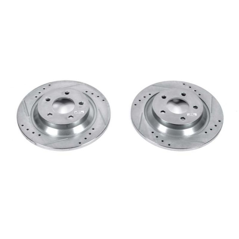 PowerStop fits Mazda 06-10 5 Rear Evolution Drilled & Slotted Rotors - Pair