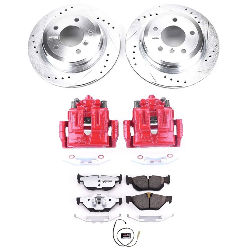 PowerStop KC5980 26 fits BMW 328i Rear Z26 Street Warrior Brake Kit w/Calipers