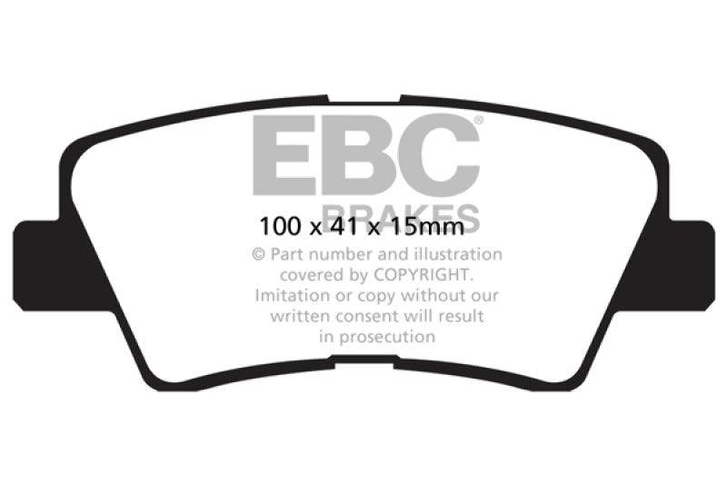 EBC DP22031 fits Hyundai 09-11 Azera 3.3 Greenstuff Rear Brake Pads