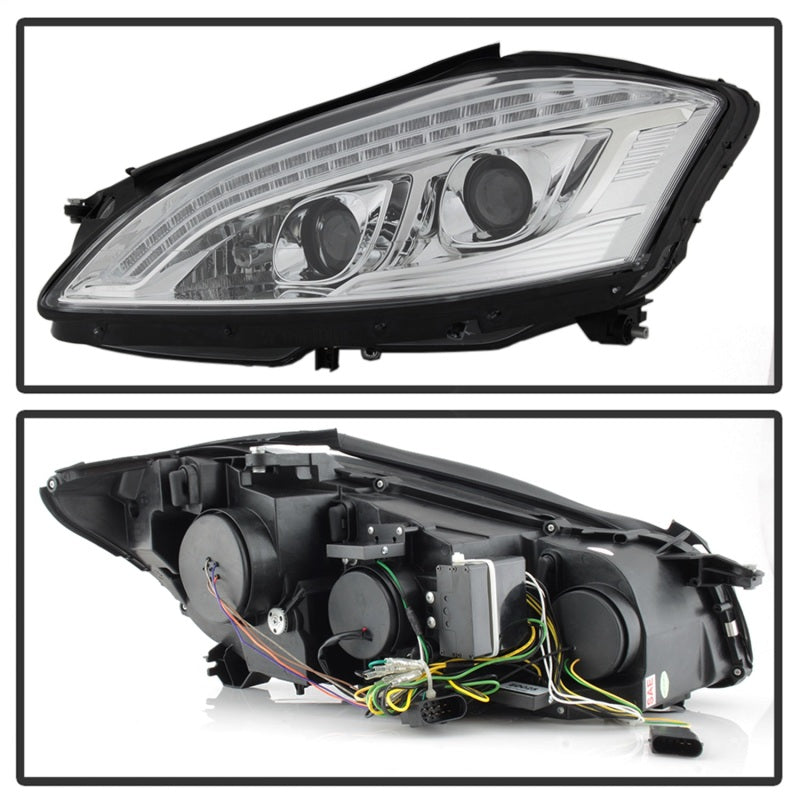 Spyder 5083906 fits Mercedes W221 S Class Headlights - HID Model Only - Chrome