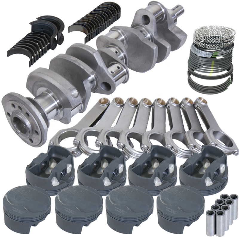 Eagle 12012060 fits Chevy 350 3.750in Crank 6.000in H-Beam 6cc Dome 4.060in Pistons Rotating Assembly