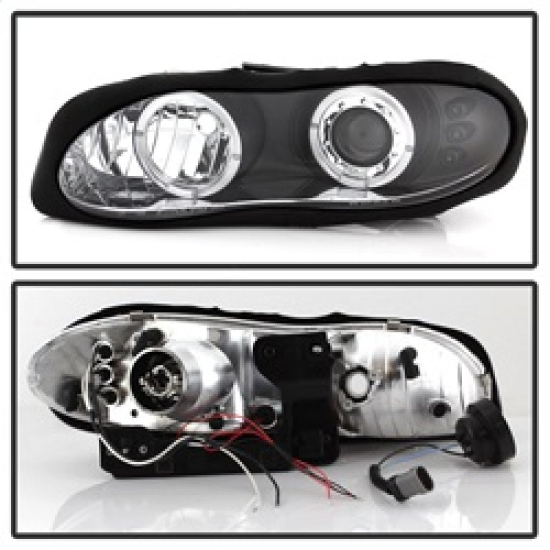 Spyder 5009234 fits Chevy 98-02 Camaro Projector Headlights LED Halo LED Blk -