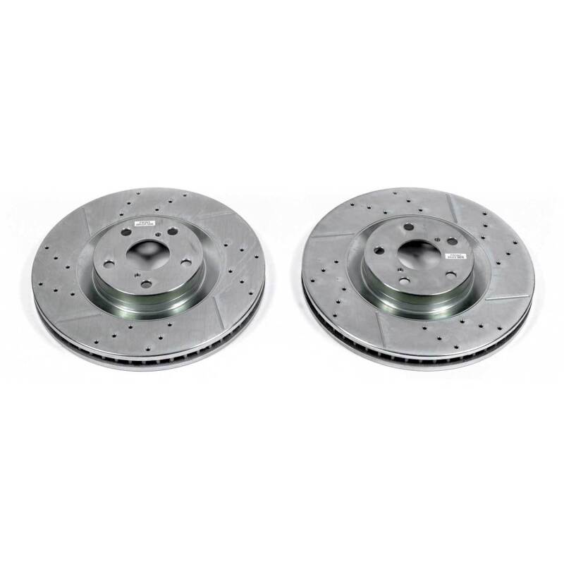 PowerStop fits Lexus 16-17 GS200t Front Evolution Drilled & Slotted Rotors -
